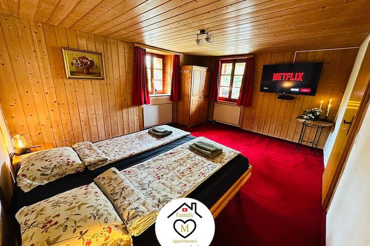 Ganze Wohnung, Family M Apartments 15 - Zentrum der Schweiz - Retro - Kamin in Kappel (SO), Kanton Solothurn
