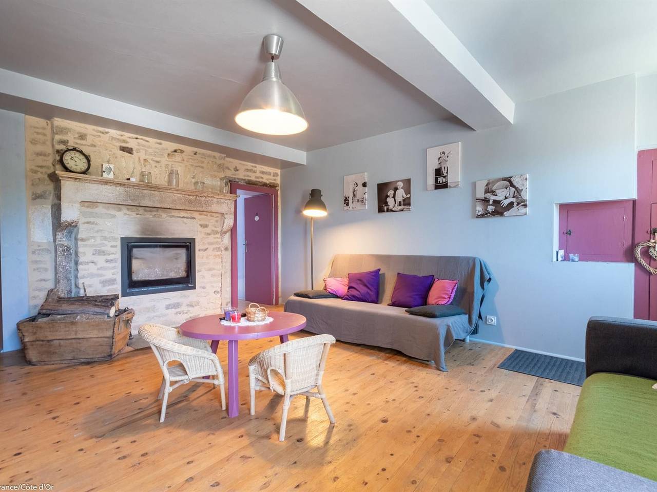 Renovated cottage with view, 2 bedrooms, near Dijon in Vaux-Saules, Dijon region