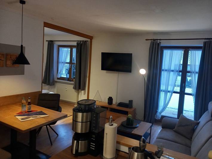 Ferienwohnung für 2 Personen, mit Terrasse und Pool sowie Ausblick im Mittenwald - 4