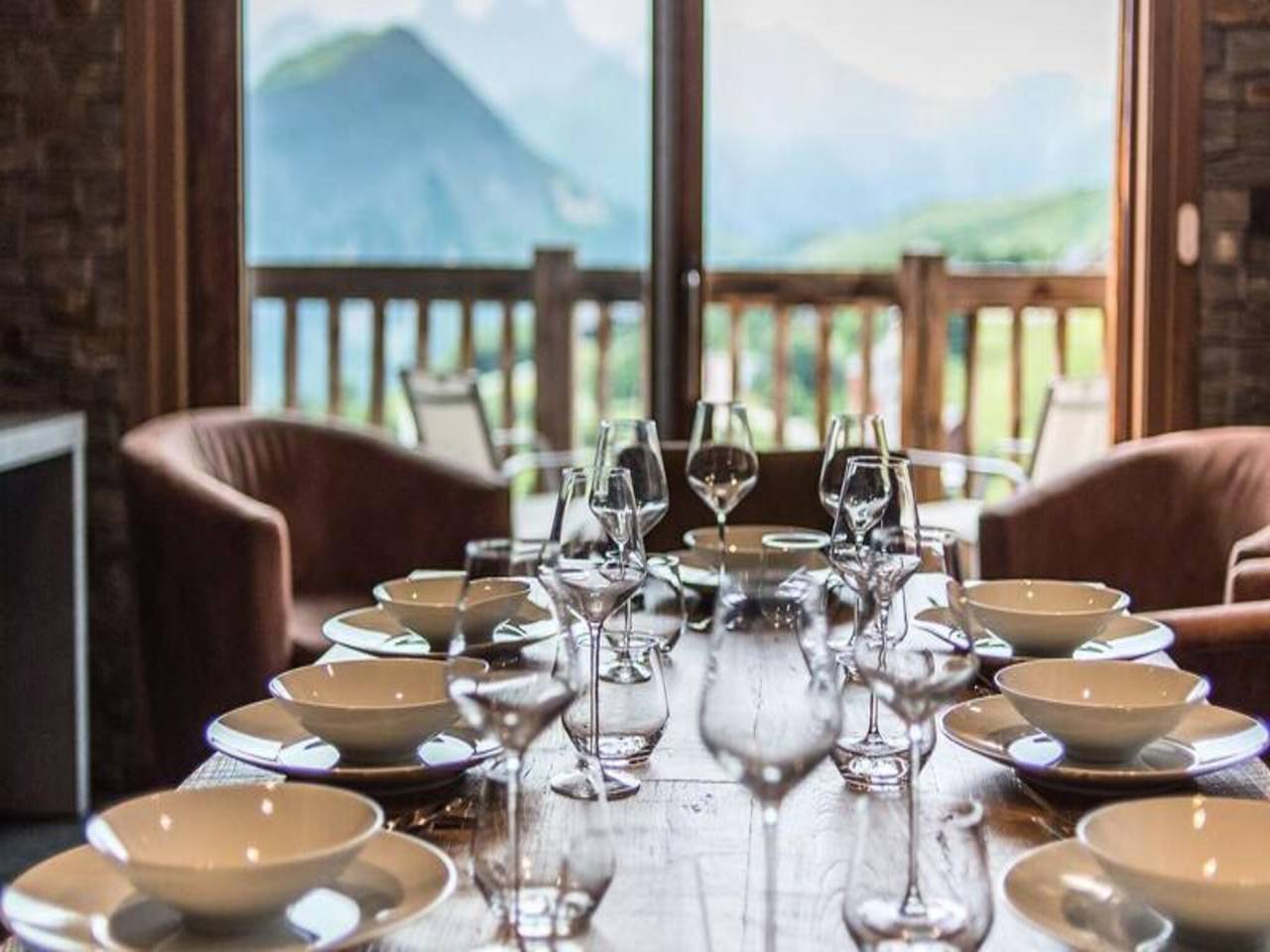 Ganze Wohnung, Große Altholzwohnung an der Piste, Panoramablick in La Toussuire, Fontcouverte-la-Toussuire