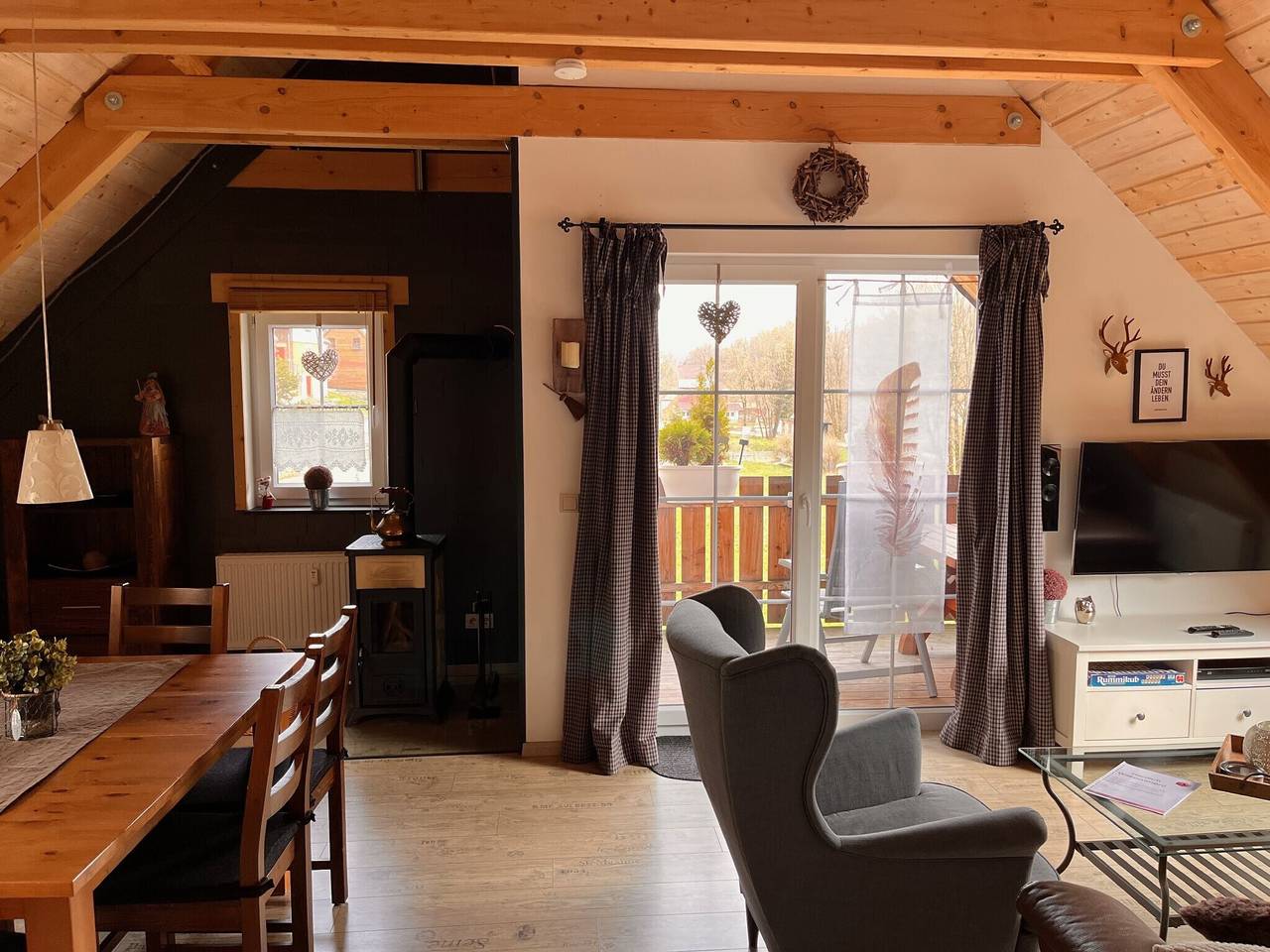 Ganze Wohnung, Ferienwohnung "Hexenstube 1" mit Balkon und Wlan in Tanne, Harzvorland