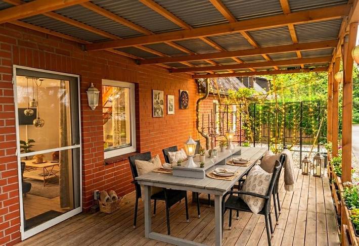 Ferienwohnung für 3 Personen, mit Terrasse und Garten sowie Seeblick und Ausblick in Bad Bodenteich