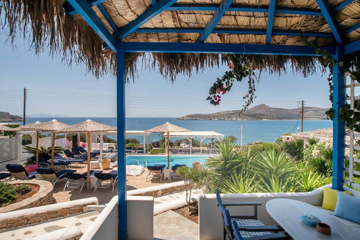 Gîte pour 5 personnes, avec Balcon et Jacuzzi ainsi que Jardin et Bassin pour enfant dans Antiparos - 3