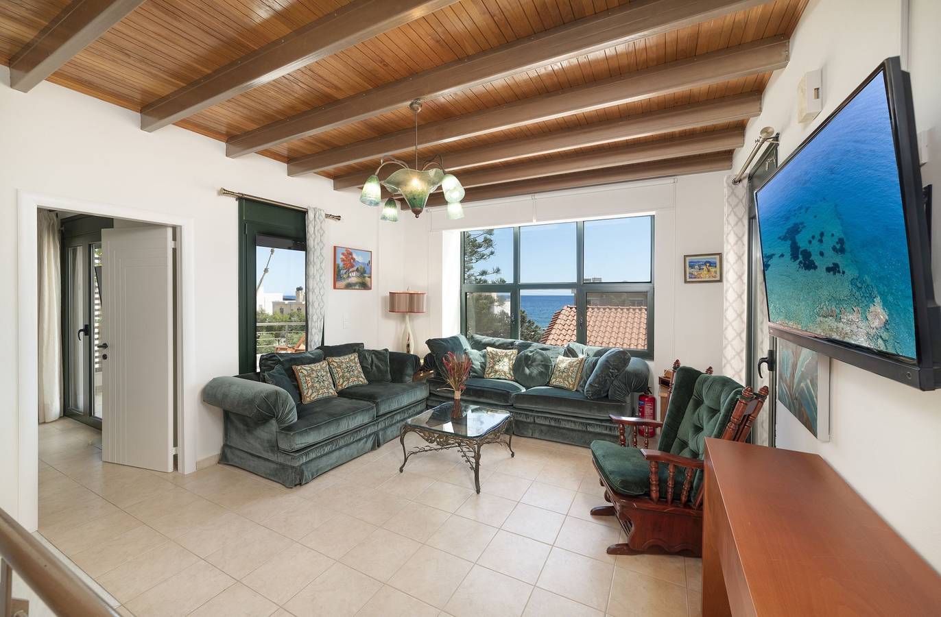 Villa für 15 Personen mit Garten in Koutsouras, Lasithi