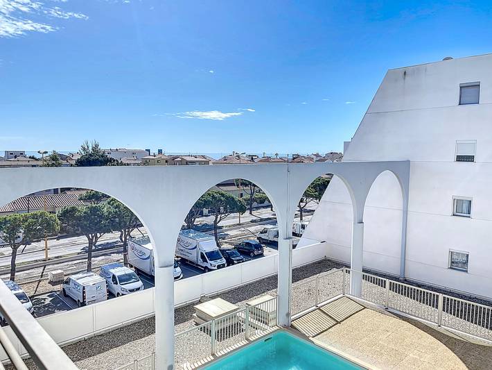 Gîte pour 4 personnes, avec terrasse et piscine dans Plage du Village (Le Barcares) - 4