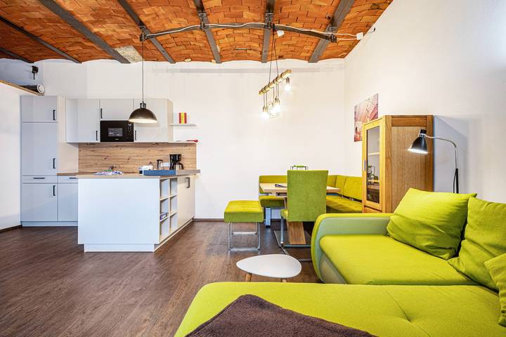 Appartement entier, Appartement de vacances accessible "Käserei" avec terrasse privée et Wi-Fi. in Argenbühl, Region Bodensee-Oberschwaben