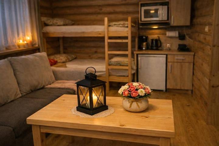 Bungalow für 5 Personen, mit Terrasse und Garten sowie Sauna und Ausblick in Lettland - 4