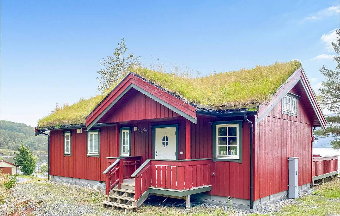 Holiday home for 6 people with terrace in Aure, Northern Fjord Norway