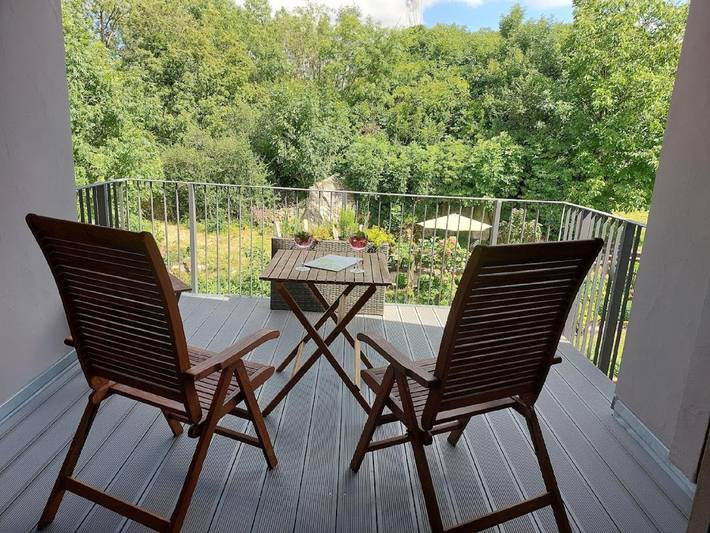 Appartement de vacances pour 4 personnes, avec Balcon ainsi que Jardin et Vue