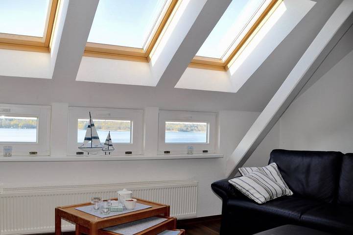Ferienwohnung für 4 Personen, mit Balkon und Seeblick sowie Ausblick in Waren (Müritz) - 3