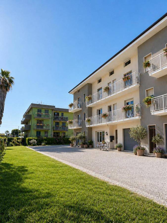 Appartamento per 5 persone, con Terrazza e Giardino nonché Panorama a Cupra Marittima