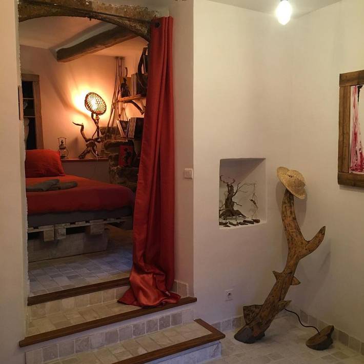 Gîte pour 2 personnes, avec jardin ainsi que vue et terrasse à Anduze