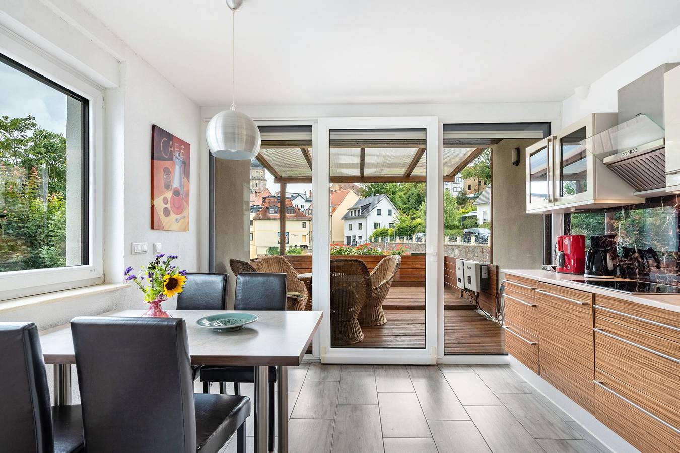Ganze Wohnung, Ferienwohnung 'Am Residenzschloss' mit großer Terrasse und Wi-Fi in Altenburg, Ostthüringen