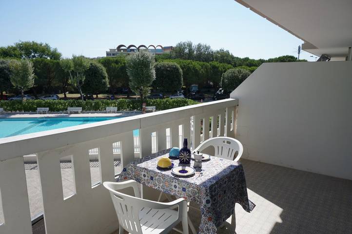 Studio for 3 personer, med balkon, husdyr tilladt i Caorle