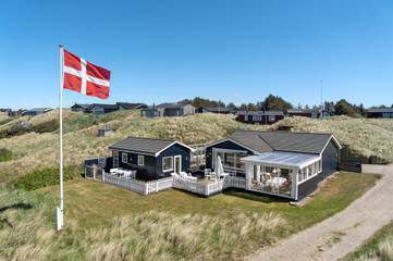 Ferienhaus mit Meerblick für 6 Personen, mit Terrasse, mit Haustier in Grønhøj Strand