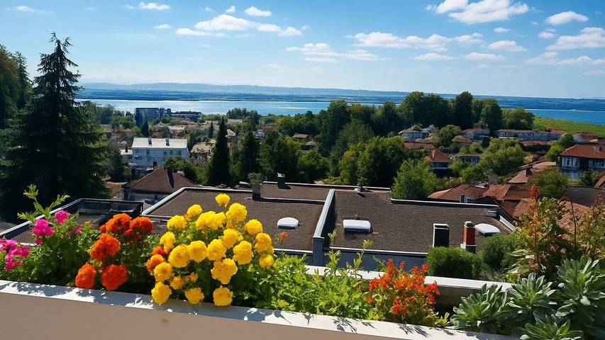 Ferienwohnung für 4 Personen, mit Terrasse und Seeblick in Daisendorf