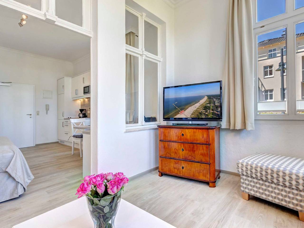 Ganze Ferienwohnung, Villa Germania,1. Reihe, einige Whgn. Seeblick - Villa Germania Eg 1, Garten in Drei Kaiserbäder, Heringsdorf