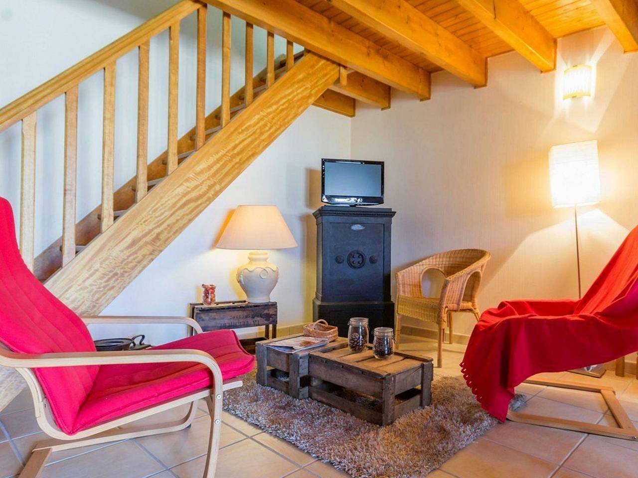 Gemütliches Gîte in renoviertem Weinkeller mit Zugang zum Internet und Fahrrädern, nahe Clisson in Monnières, Nantes und Umgebung