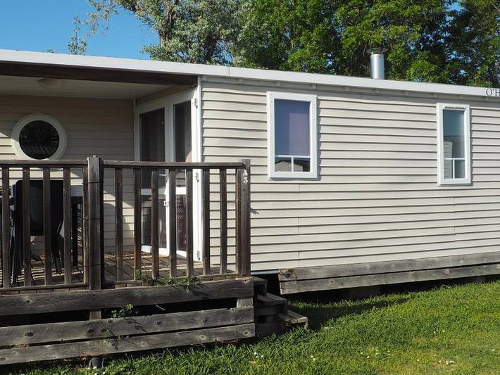 Camping Crin Blanc - Mobilheim 4 personen - Mh Confort Mistral - 2 Schlafzimmer - Klimaanlage und Fernseher in Arles, Mittelmeerküste (Frankreich)