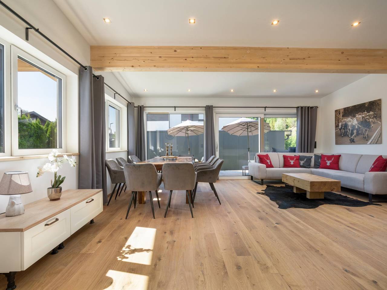 Luxuriöses Chalet im Zentrum, 50m zum Skibus in Fieberbrunn, Bezirk Kitzbühel