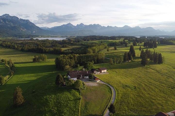 Bauernhof für 4 Personen, mit Balkon und Garten sowie Sauna in Halblech