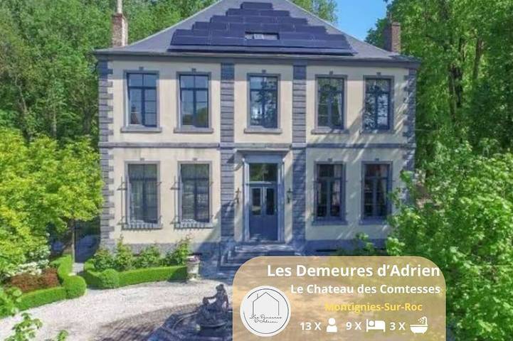 Location de vacances pour 14 personnes, avec jardin, animaux acceptés dans Montignies-sur-Roc