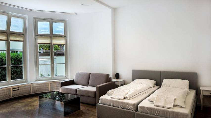 Gîte pour 4 personnes, avec vue ainsi que jardin et terrasse dans Marienthal