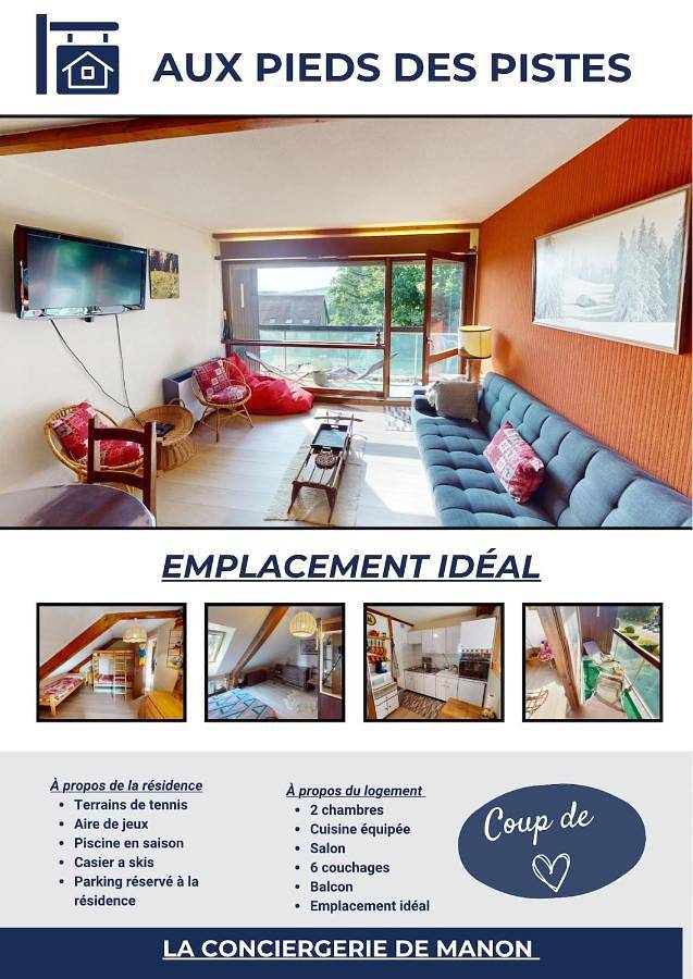 Gîte pour 6 personnes, avec balcon dans Office De Tourisme Des Hopitaux Neufs