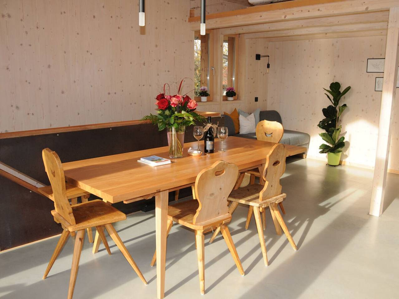 Ganze Wohnung, Architektenhaus Reischl in Neubeuern, Bayerische Alpen