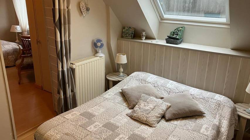 Chambre d’hôte pour 2 personnes, avec Terrasse ainsi que Jardin et Vue