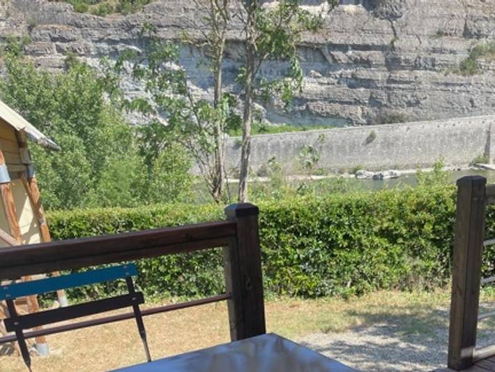 Mobil home pour 2 personnes, avec bassin pour enfant à Sampzon - 3