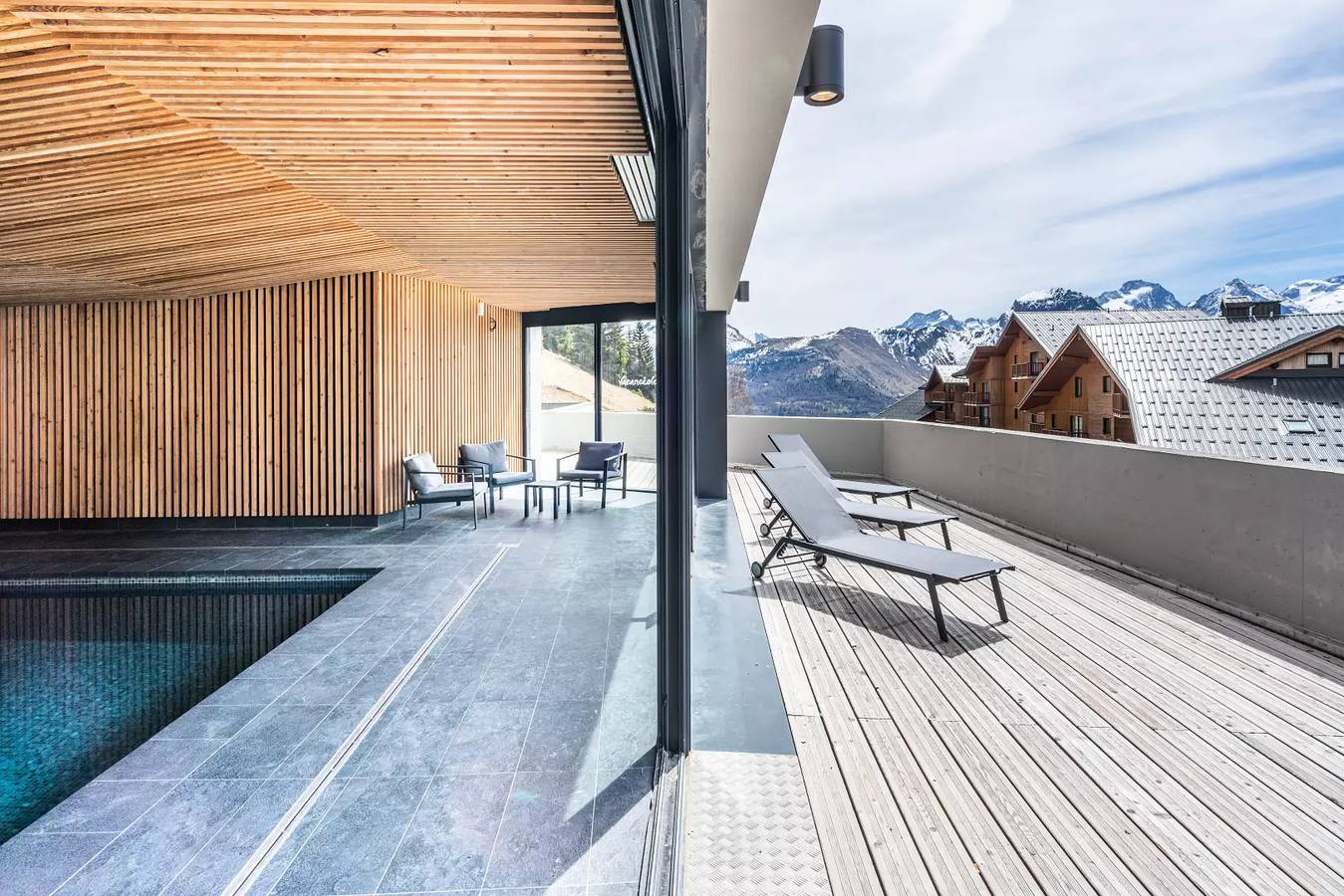 Appartement entier, Appartement 2 pièces avec coin nuit 6 personnes - Pmr in Auris, Parc national des Écrins