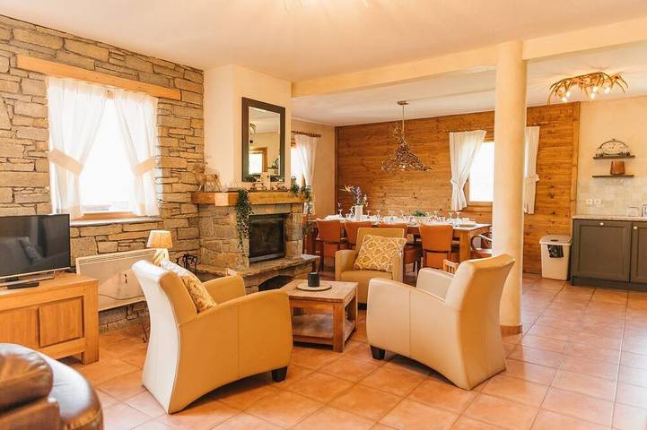 Chalet pour 10 personnes, avec balcon, animaux acceptés à Saint-François-Longchamp - 4