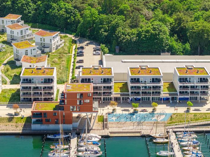 Ferienwohnung für 4 Personen, mit Sauna und Terrasse sowie Ausblick und Seeblick in Priwall
