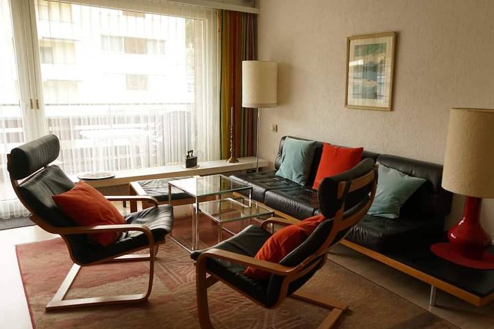 Ferienwohnung für 3 Personen, mit Balkon und Garten sowie Sauna in Davos