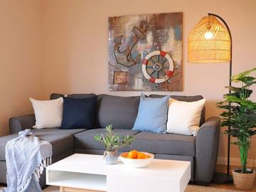 Ferienwohnung für 3 Personen, mit Garten und Sauna in Nordholz