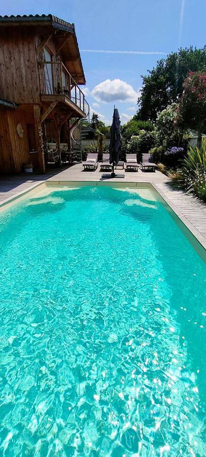 Chambre d’hôte pour 2 personnes, avec piscine ainsi que jardin et vue à Gujan-Mestras - 4