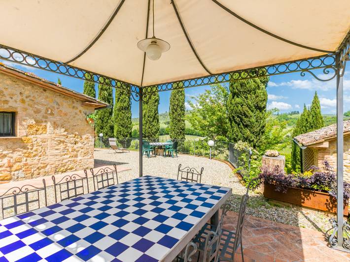 Location de vacances pour 7 personnes, avec vue ainsi que jardin et terrasse à San Gimignano - 3