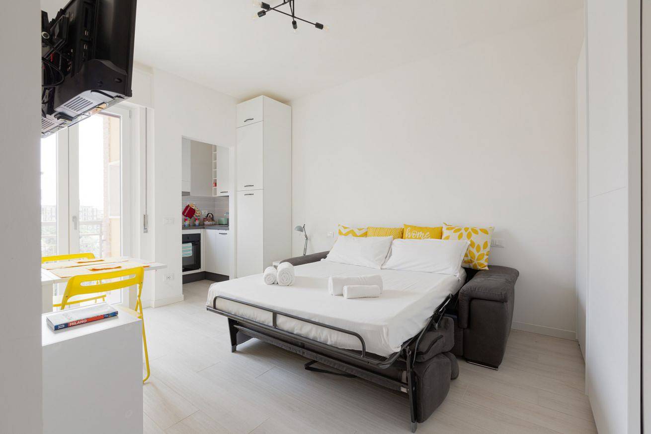 Ganze Wohnung, Cosy Studio 1,5km far from Iulm University! in Mailand, Mailand Provinz