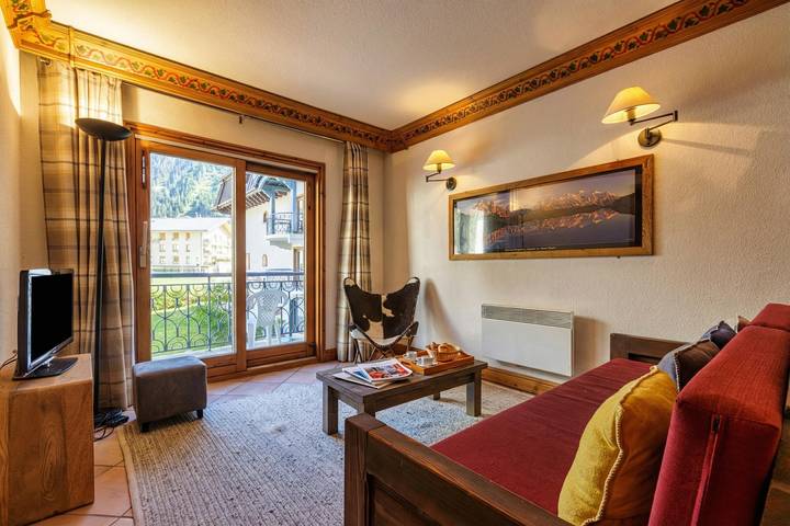 Chalet pour 4 personnes, avec balcon et sauna, adapté aux familles dans Argentière