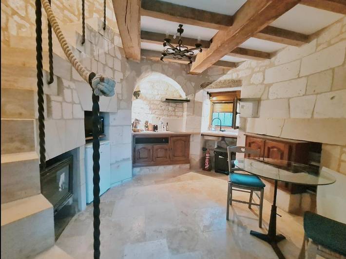Maison de vacances pour 2 personnes, avec terrasse ainsi que vue et jardin