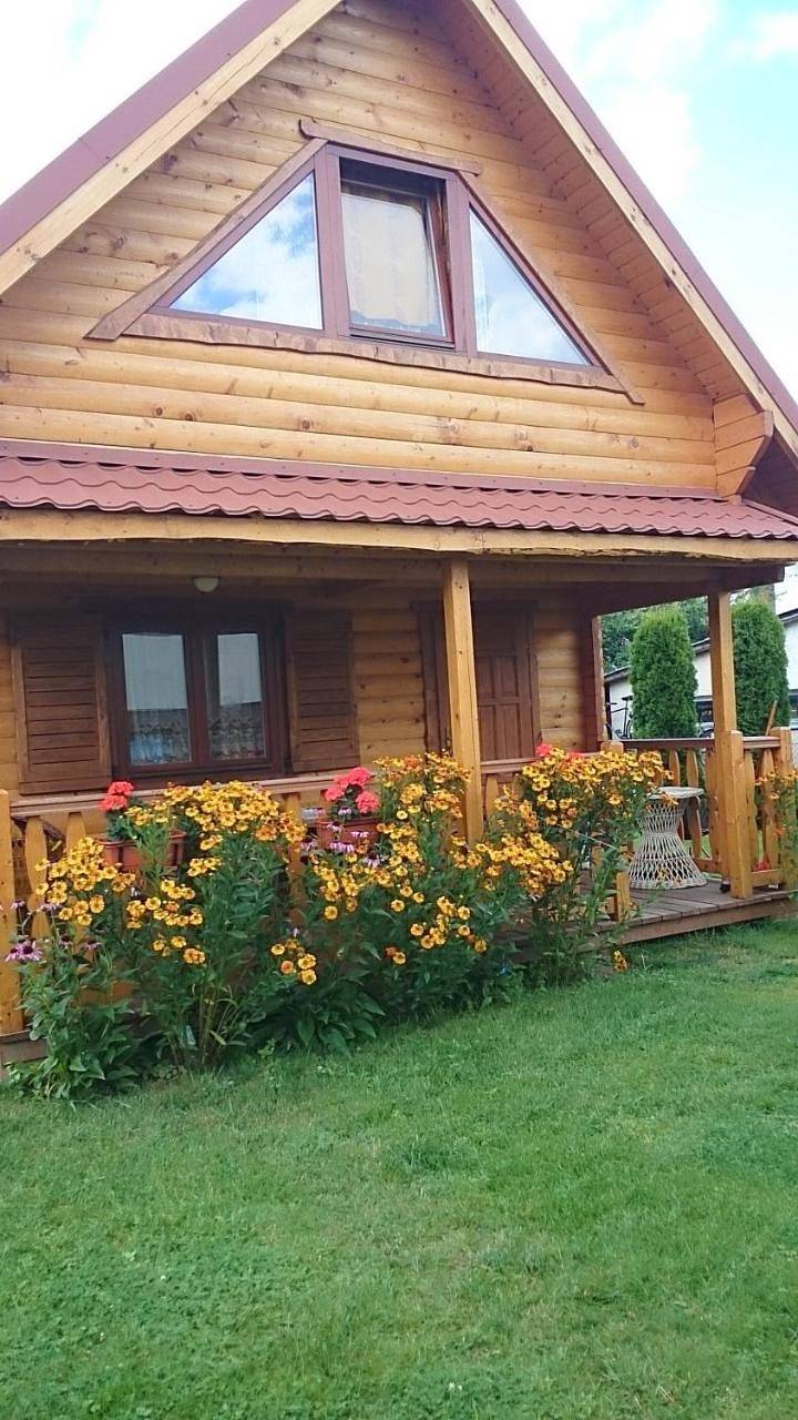 Letniskowy domek z bala w Mikołajkach in Mikołajki, Powiat mrągowski