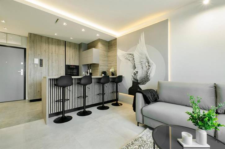 Loft dla 4 osób, z widok i balkon w Łódź