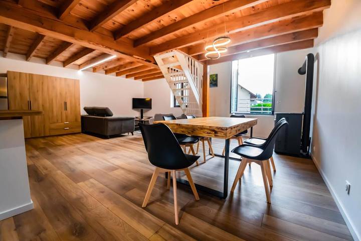 Maison de vacances pour 6 personnes, avec vue ainsi que vue sur le lac et jardin, adapté aux familles
