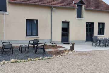 Location de vacances pour 10 personnes, avec terrasse et jardin, animaux acceptés à Écueillé