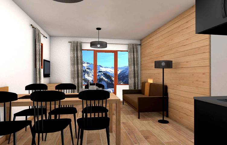 Gîte pour 2 personnes, avec Balcon et Jacuzzi ainsi que Piscine et Sauna à Orcières - 3