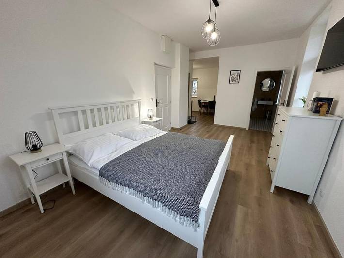 Ferienwohnung für 2 Personen, mit Terrasse und Garten sowie Ausblick in Budweis