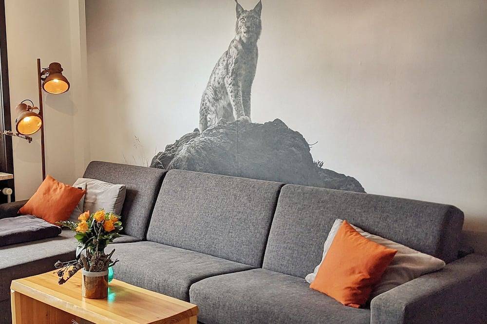 Ganze Wohnung, Unsere Luchsbutze - direkt am Wald, mit Balkon, Garage, Netflix u. Wlan in Sankt Andreasberg, Braunlage