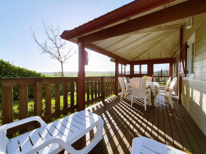 Chalet pour 5 personnes, avec terrasse et vue