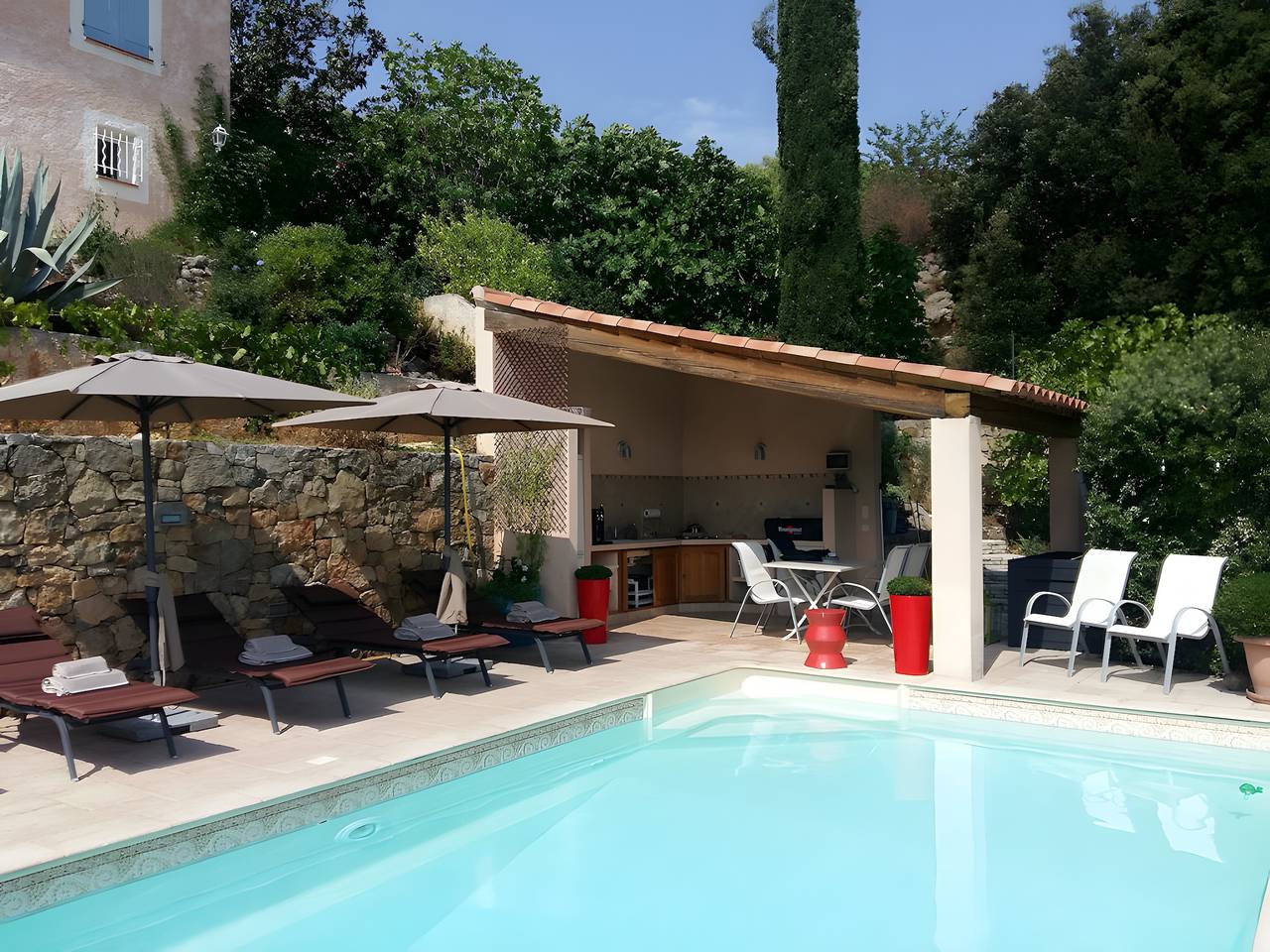 Villa « Les Hauts De Taradeau » : Vue Montagne avec sublime piscine privée in Taradeau, Région de Draguignan